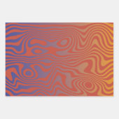 Dream Flow l Abstract Trippy Pattern - No. 01 Geschenkpapier Set (Vorderseite 3)
