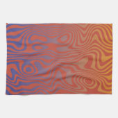 Dream Flow l Abstract Trippy Pattern - No. 01 Geschirrtuch (Horizontal)
