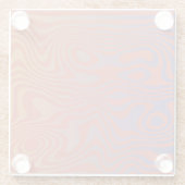 Dream Flow l Abstract Trippy Pattern - No. 01 Glasuntersetzer (Rückseite)