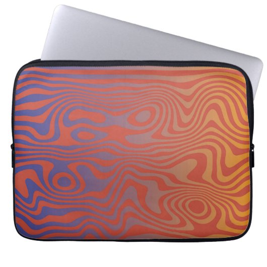 Dream Flow l Abstract Trippy Pattern - No. 01 Laptopschutzhülle (Vorderseite)