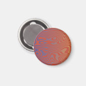 Dream Flow l Abstract Trippy Pattern - No. 01 Magnet (Vorderseite/Rückseite)