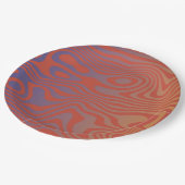 Dream Flow l Abstract Trippy Pattern - No. 01 Pappteller (Schrägansicht)