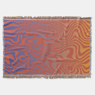 Dream Flow l Abstrakte Trippy-Muster - Nr. 01 Decke