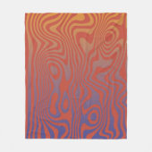 Dream Flow l Abstrakte Trippy-Muster - Nr. 01 Fleecedecke (Vorderseite)