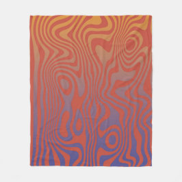 Dream Flow l Abstrakte Trippy-Muster - Nr. 01 Fleecedecke