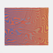Dream Flow l Abstrakte Trippy-Muster - Nr. 01 Fleecedecke (Vorderseite (Horizontal))