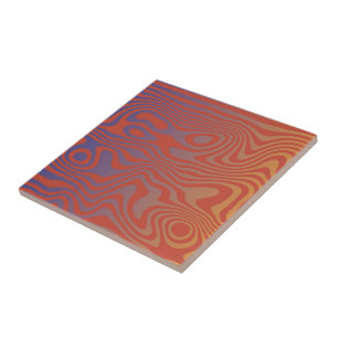 Dream Flow l Abstrakte Trippy-Muster - Nr. 01 Fliese