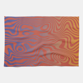 Dream Flow l Abstrakte Trippy-Muster - Nr. 01 Geschirrtuch