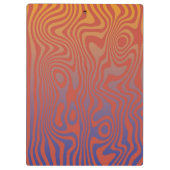 Dream Flow l Abstrakte Trippy-Muster - Nr. 01 Klemmbrett (Rückseite)