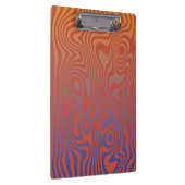 Dream Flow l Abstrakte Trippy-Muster - Nr. 01 Klemmbrett (Rechts)