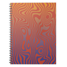 Dream Flow l Abstrakte Trippy-Muster - Nr. 01 Notizblock