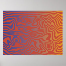 Dream Flow l Abstrakte Trippy-Muster - Nr. 01 Poster
