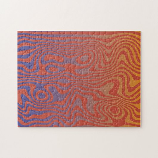 Dream Flow l Abstrakte Trippy-Muster - Nr. 01 Puzzle (Horizontal)