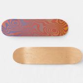 Dream Flow l Abstrakte Trippy-Muster - Nr. 01 Skateboard (Horizontal)