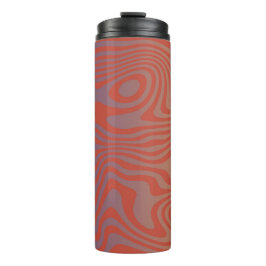 Dream Flow l Abstrakte Trippy-Muster - Nr. 01 Thermosbecher