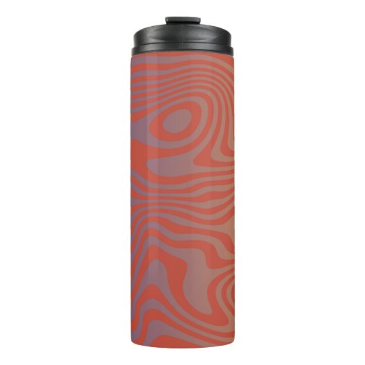 Dream Flow l Abstrakte Trippy-Muster - Nr. 01  Thermosbecher (Vorderseite)