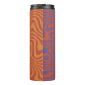 Dream Flow l Abstrakte Trippy-Muster - Nr. 01  Thermosbecher (Rückseite)