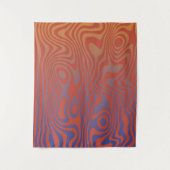 Dream Flow l Abstrakte Trippy-Muster - Nr. 01 Wandteppich (Vorderseite)