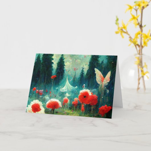 Dream Forest_Digitalkarte Kunst Karte (Gelbe Blume)