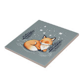 Dream Fox Night Sky Fliese (Seite)