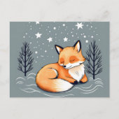 Dream Fox Night Sky Postkarte (Vorderseite)