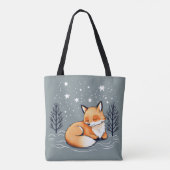 Dream Fox Night Sky Tasche (Rückseite)
