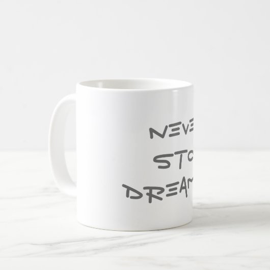 Dream Fuel Kaffeetasse (Vorderseite Links)
