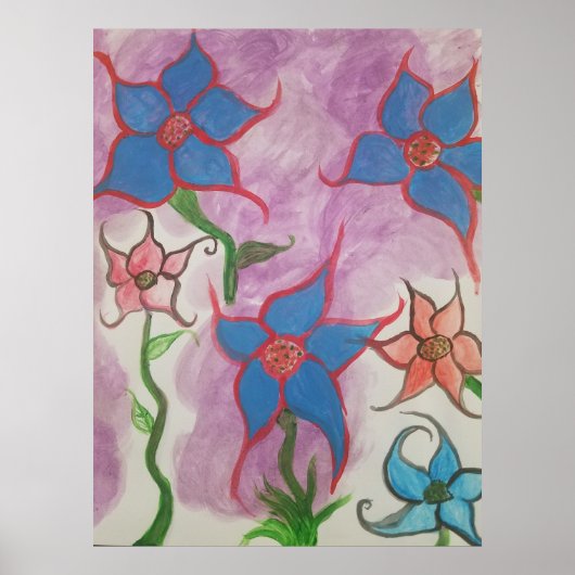 Dream Garden Blume Poster (Vorne)