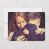 Dream Garden Floral Hochzeit Vielen Dank Flachkart Dankeskarte (Rückseite)