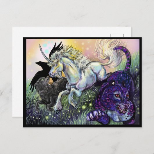 Dream Gaurdians Magische Mystische Kunst Postkarte (Vorne/Hinten)