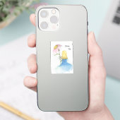 Dream Girl mit Riesengebirge "Dream Big" Aufkleber (Telefon)