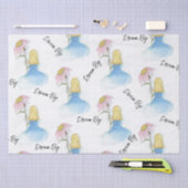 Dream Girl mit Riesengebirge "Dream Big" Seidenpapier (Handwerk)