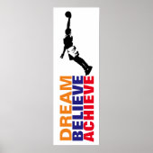 Dream Glaube Basketball Pop Kunst Poster (Vorne)