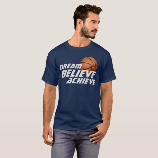 Dream Glaube erreichen Basketball T - Shirt (Vorne ganz)