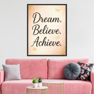 Dream Glaube erreichen Canvas Print Leinwanddruck