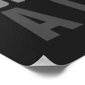 Dream Glaube Erreichen Gray Orange Basketball Poster (Ecke)