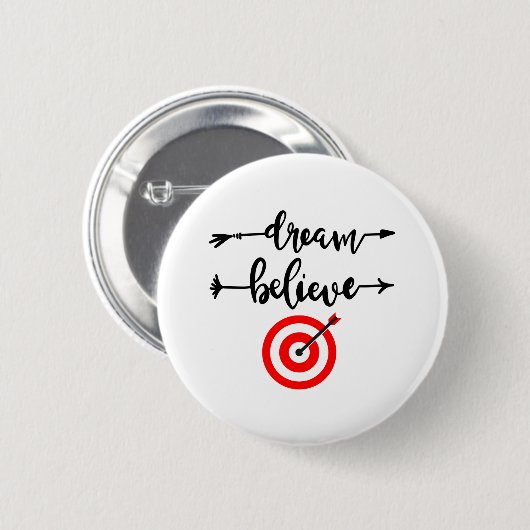 DREAM GLAUBEN ERREICHT BUTTON (Vorne & Hinten)