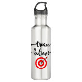 DREAM GLAUBEN ERREICHT EDELSTAHLFLASCHE (Vorderseite)