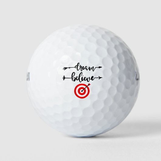 DREAM GLAUBEN ERREICHT GOLFBALL (Vorderseite)