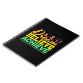 Dream glaubte Zitat - Frauengymnastik Notizblock (Linke Seite)