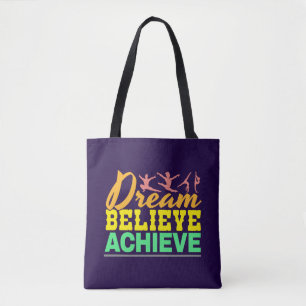Dream glaubte Zitat - Frauengymnastik Tasche