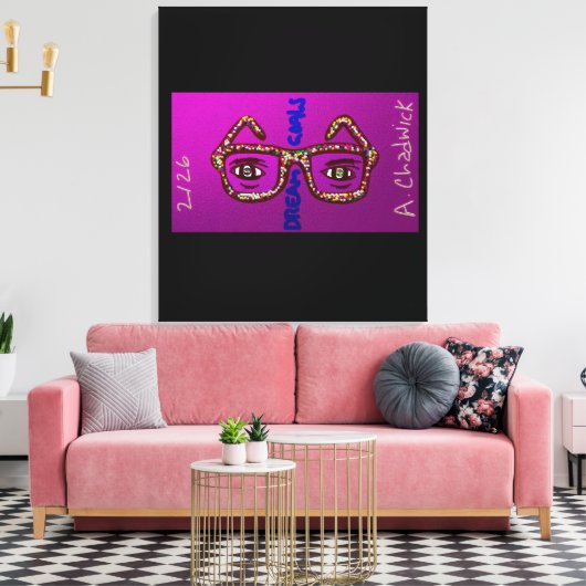 Dream Goals  Leinwanddruck (Insitu (Wohnzimmer))