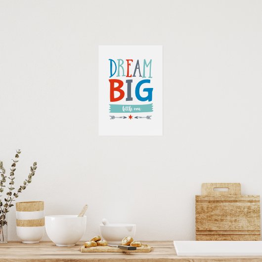 Dream Große kleine Jungs Poster drucken (Küche)