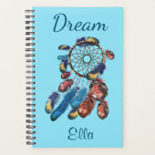DREAM Hand Drawing Feather Dream Catcher Brauch Planer (Vorderseite)