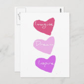 Dream Hearts Postkarte (Vorne/Hinten)