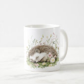 Dream Hedgehog Floral Kaffeetasse (VorderseiteRechts)