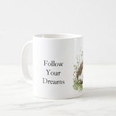 Dream Hedgehog Floral Kaffeetasse (Vorderseite Links)