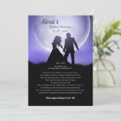 Dream Honeymoon Brautparty - Aufforderung Einladung (Stehend Vorderseite)