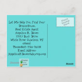 Dream House Real Anwesen Agent Postkarte (Rückseite)