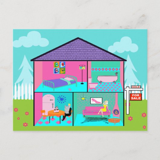 Dream House Real Anwesen Agent Postkarte (Vorderseite)